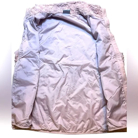 Columbia Twisp Trail Women’s XL Pink Fleece Vest Lined Full Zip