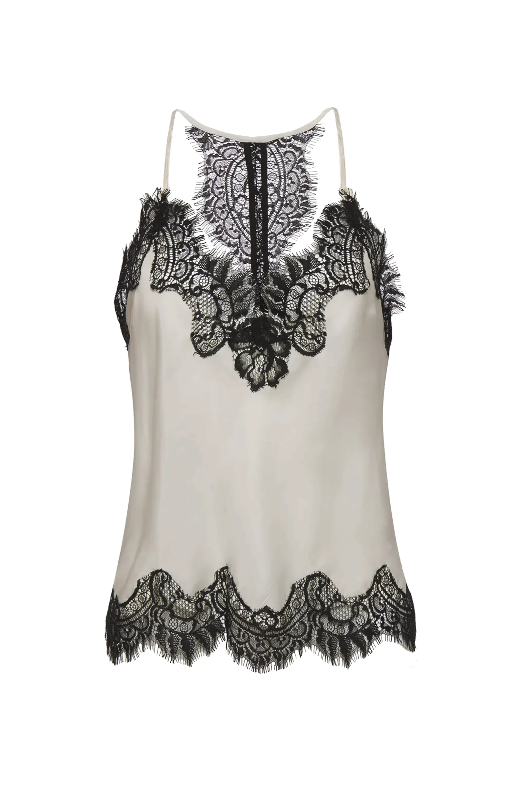 Contrast Lucy Crop Camie - Pearl/Black