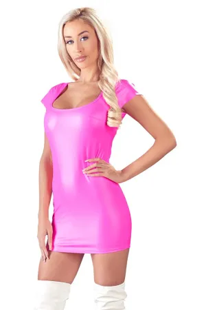 Cottelli Party Pink Wetlook Dress