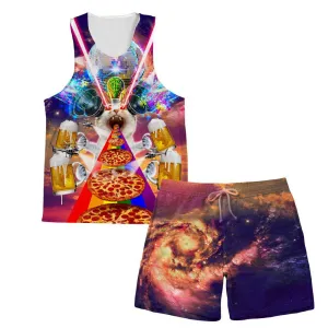 Crazy Cat Tank and Shorts Rave Outfit