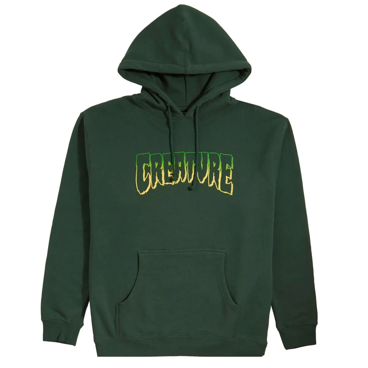 Creature - Logo Outline Mens Hoodie Alpine Green