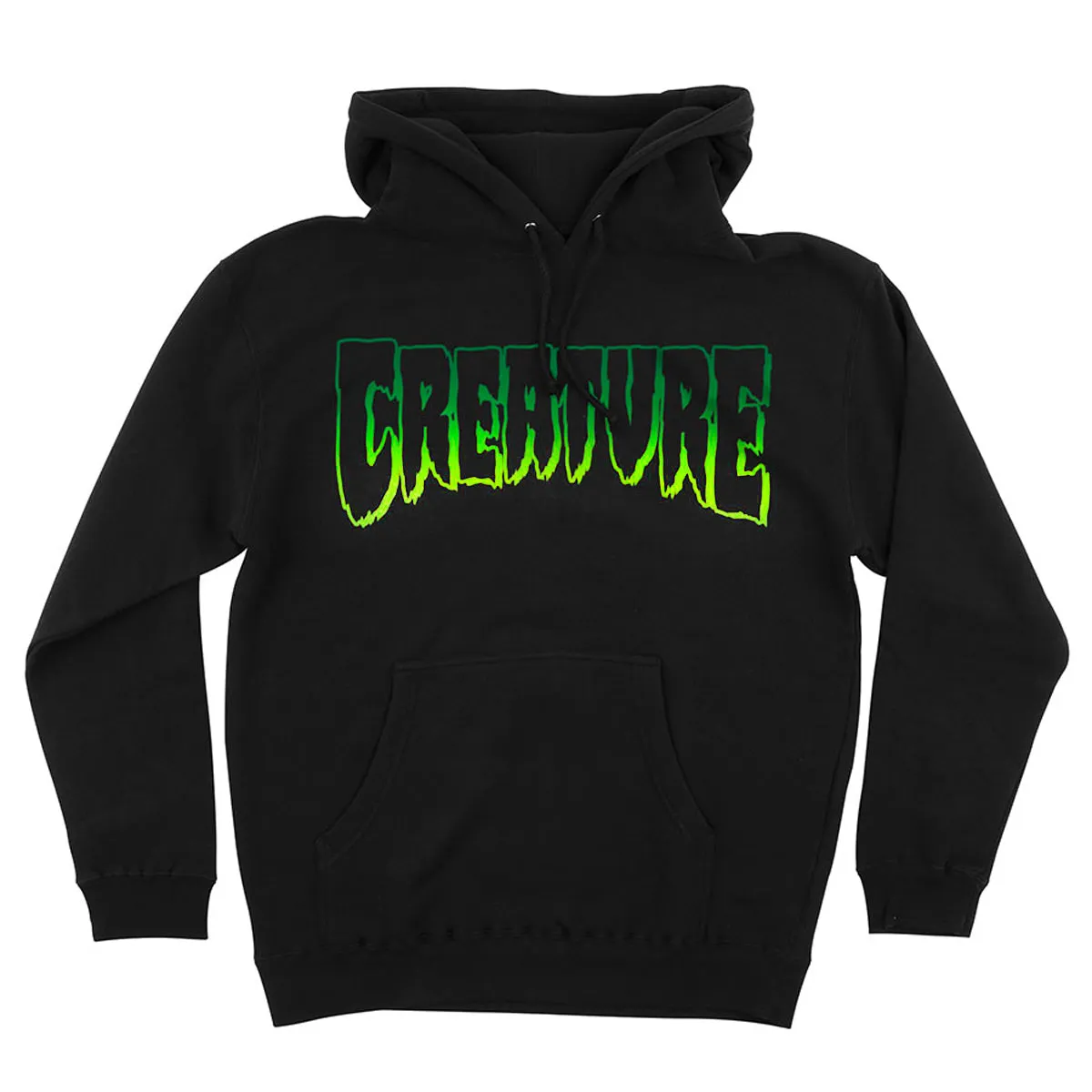 Creature - Logo Outline Mens Hoodie Black/Green
