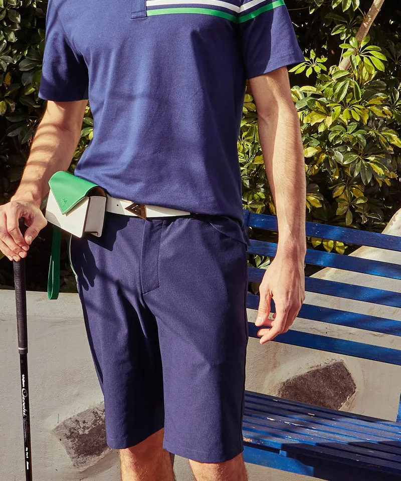 CREVE NINE: Graphic Men's Shorts - Navy