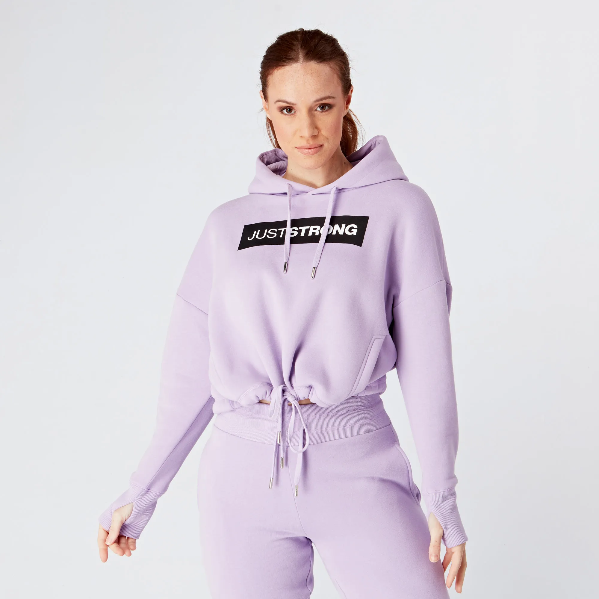 Crystal Relax Cropped Hoodie