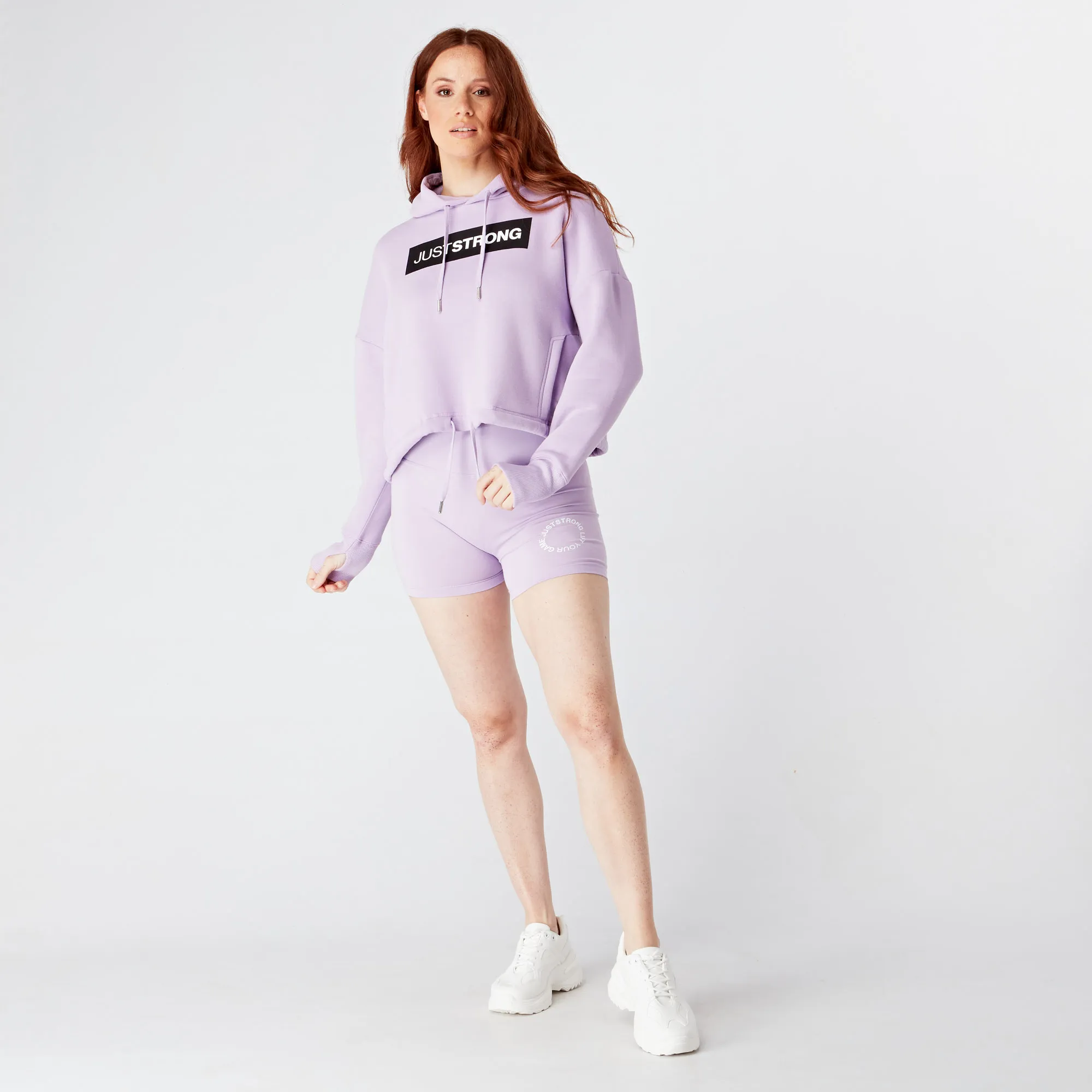Crystal Relax Cropped Hoodie