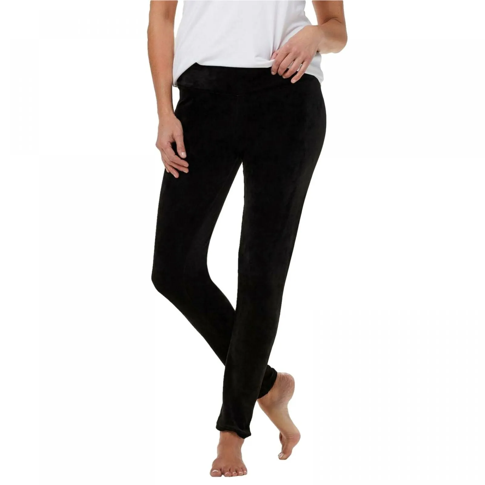 Cuddl Duds Women's Double Plush Velour Leggings