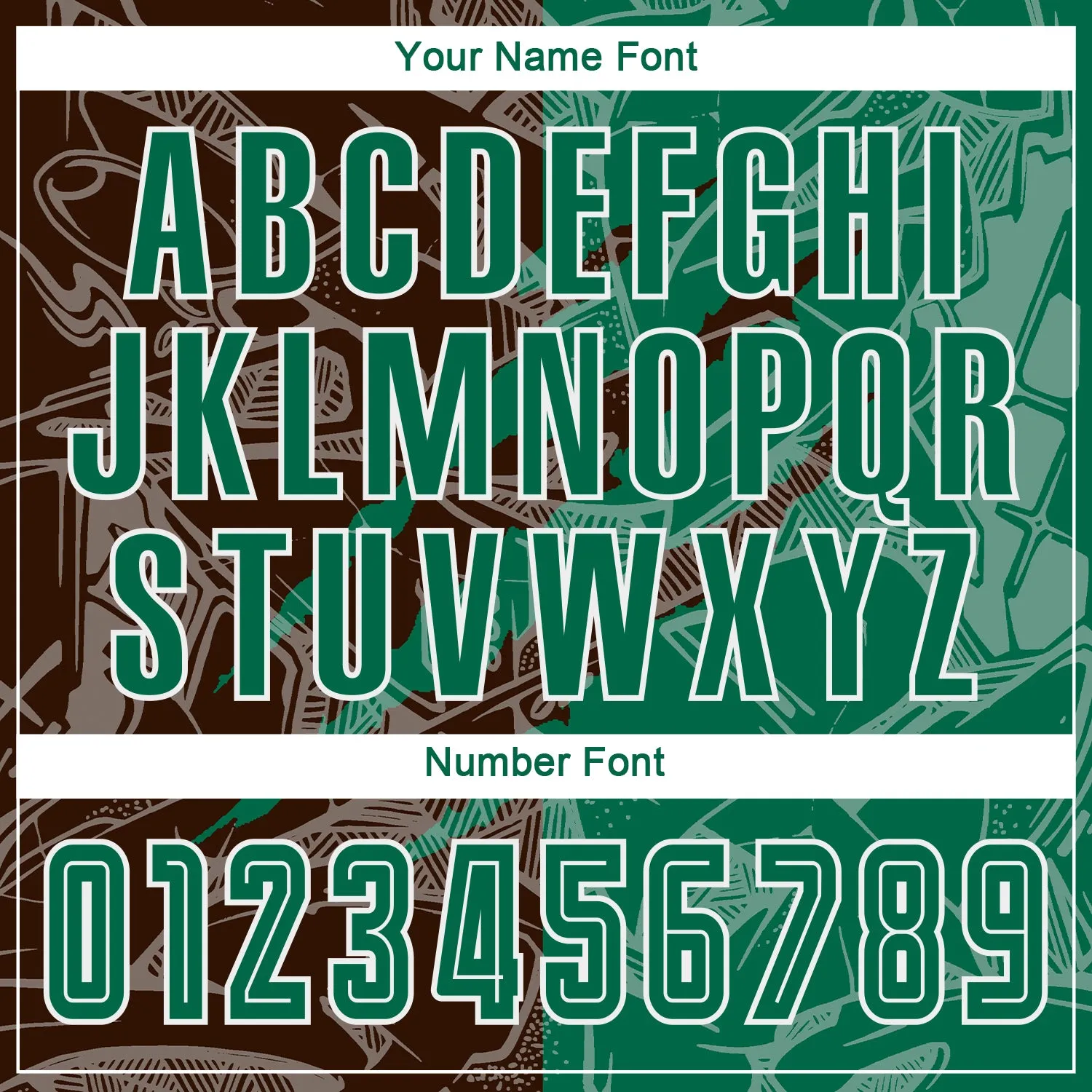 Custom Graffiti Pattern Kelly Green-Brown Scratch Sublimation Soccer Uniform Jersey
