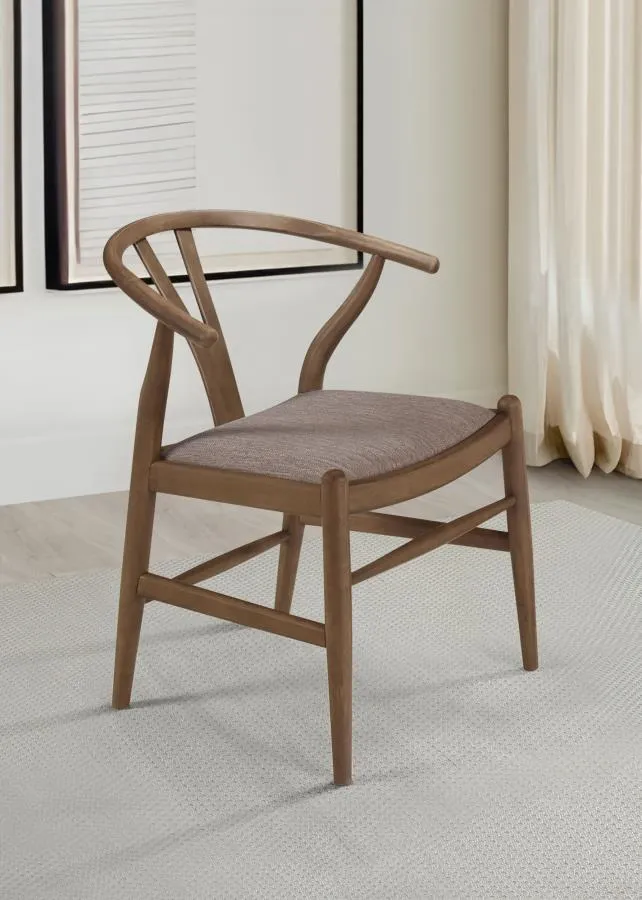Dana Walnut Wishbone Dining Chairs (Set of 2)