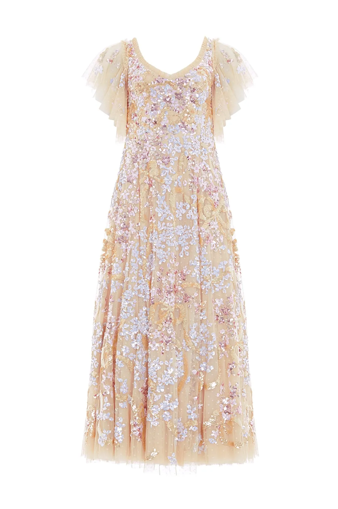 Dancing Ribbon Ankle Gown
