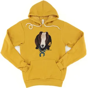 Dark Brown Goat Squash Blossom Hoodie (S-3XL) Unisex - Multiple Colors!