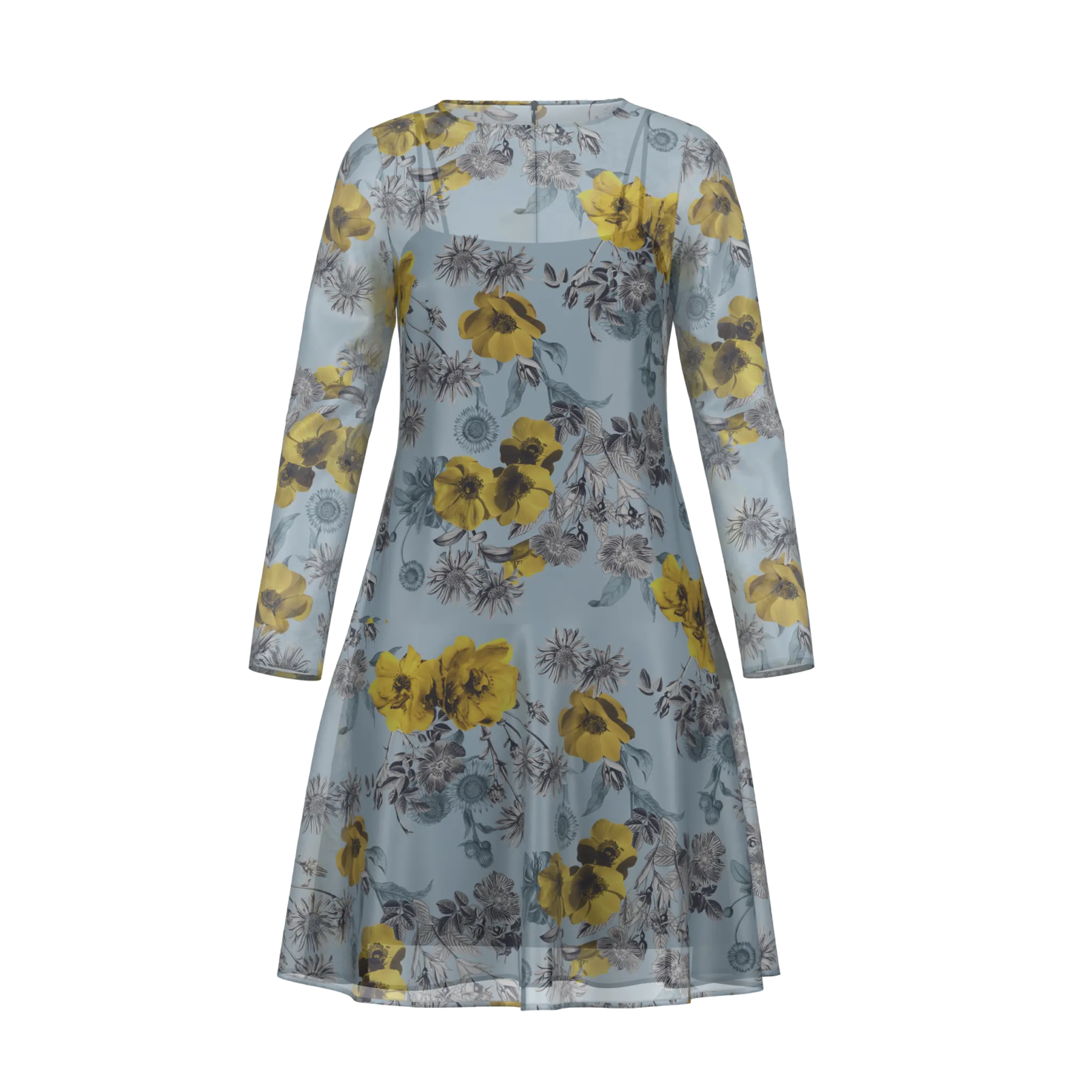 Day To Night Daisies Print Dress