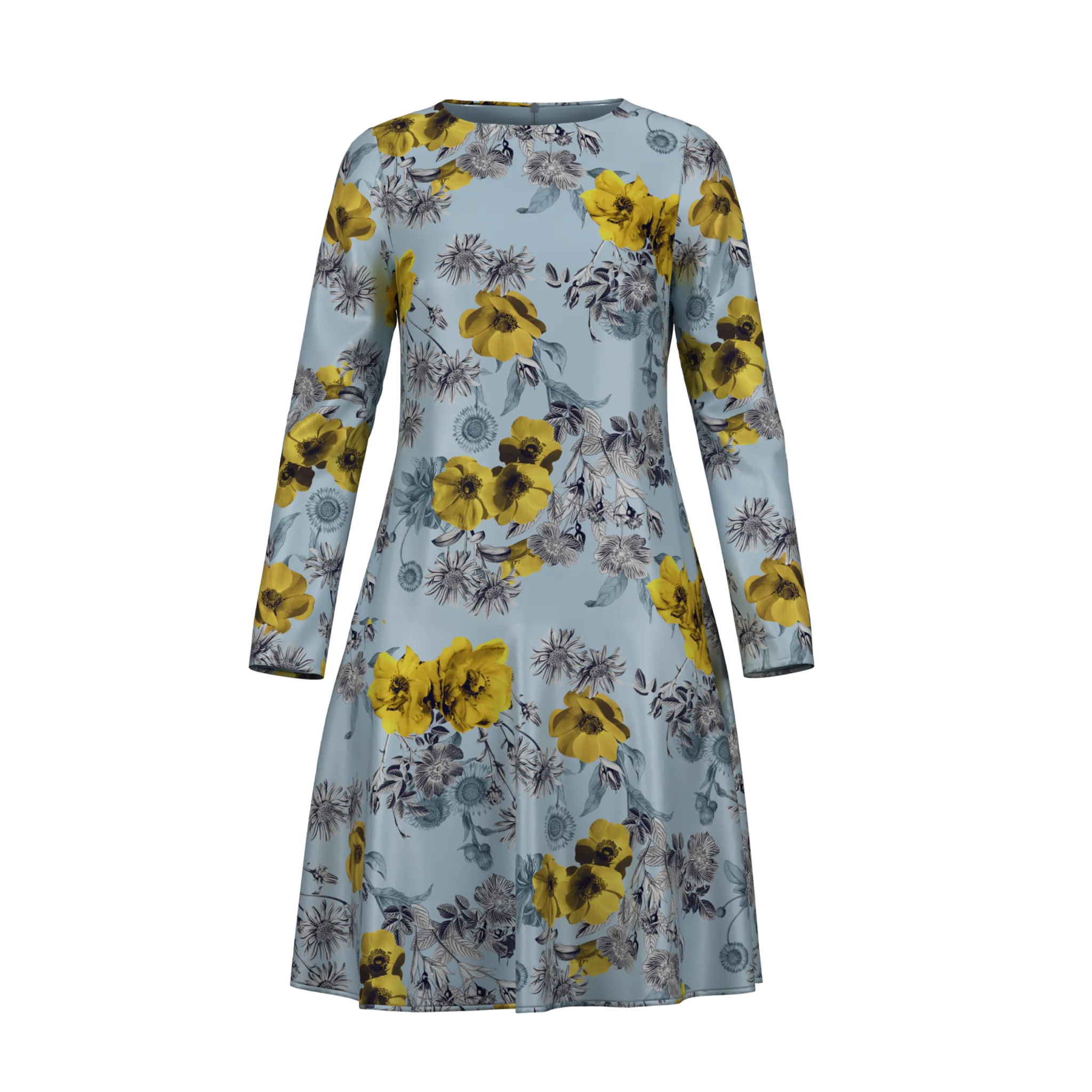 Day To Night Daisies Print Dress