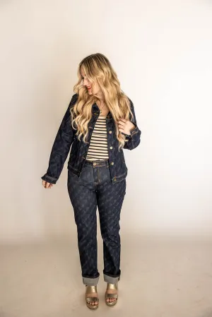 denver high rise jean in dark rinse