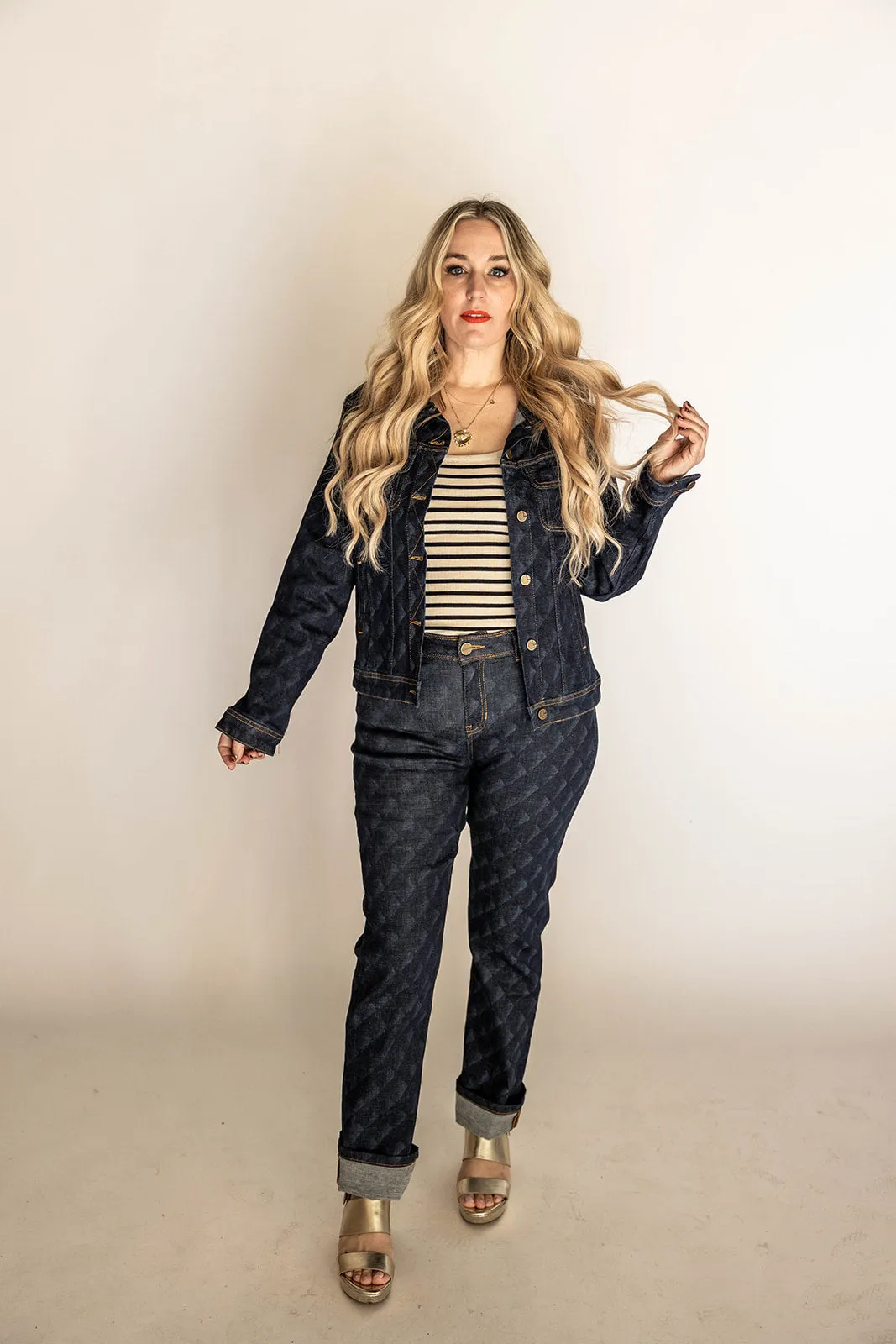 denver high rise jean in dark rinse