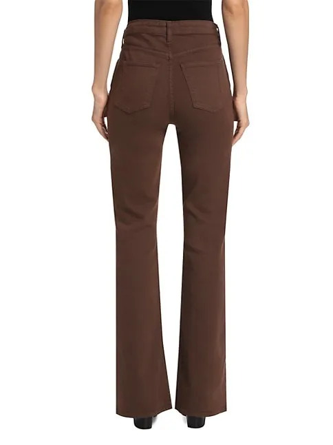Derek Lam 10 Crosby - Harlow High Rise Flare Jean - Chocolate
