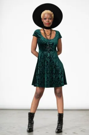 Devilry Skater Dress - Emerald -