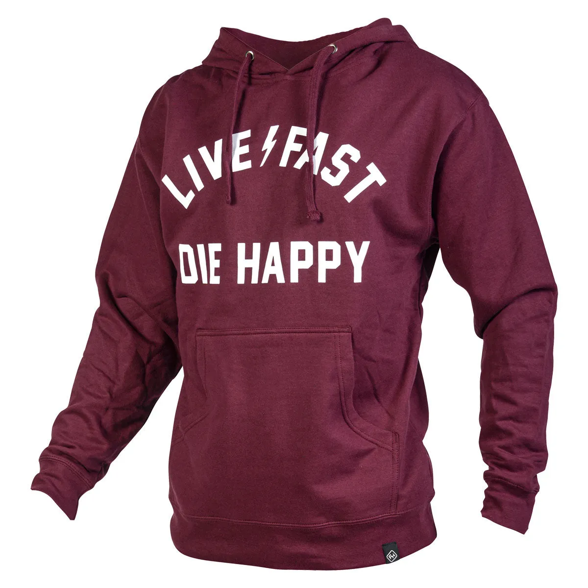 Die Happy Hooded Pullover - Maroon
