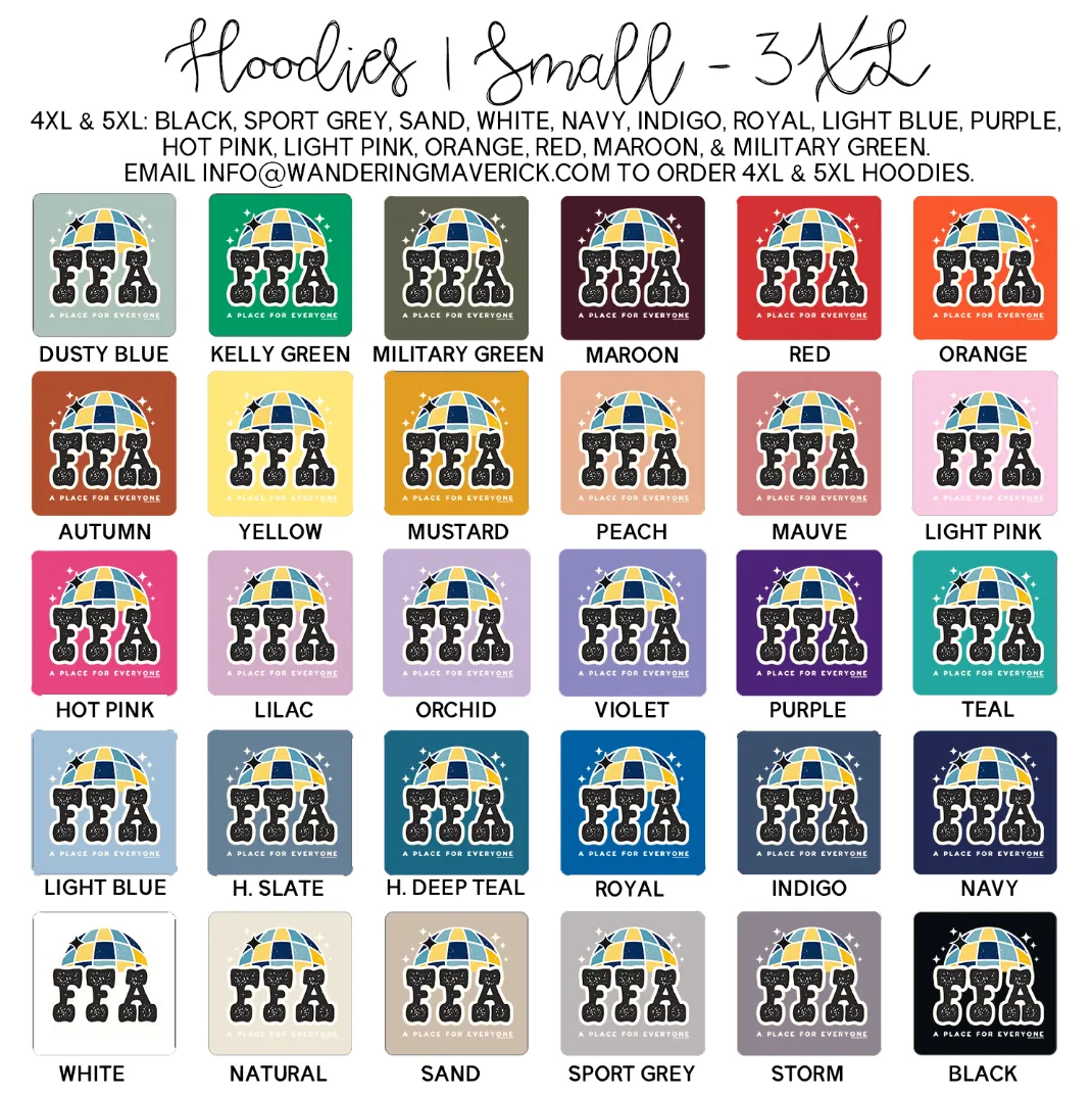 Disco FFA A Place For Everyone Hoodie (S-3XL) Unisex - Multiple Colors!