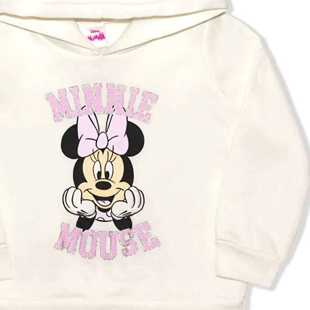 Disney Girl's 2-Piece Minnie Mouse Pullover Hoodie and Legging Set