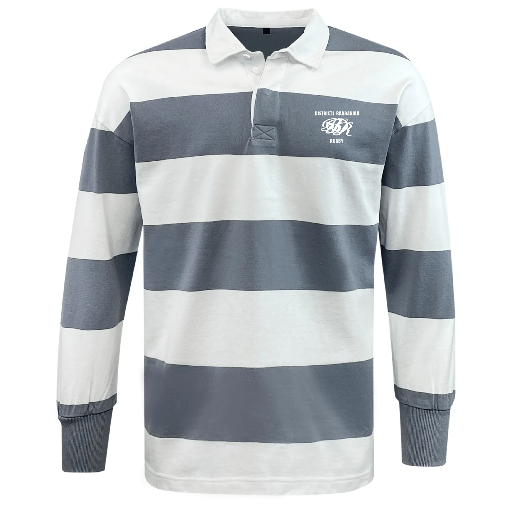 Districts Barbarian RFC Classic Long Sleeve Hooped Rugby Jersey
