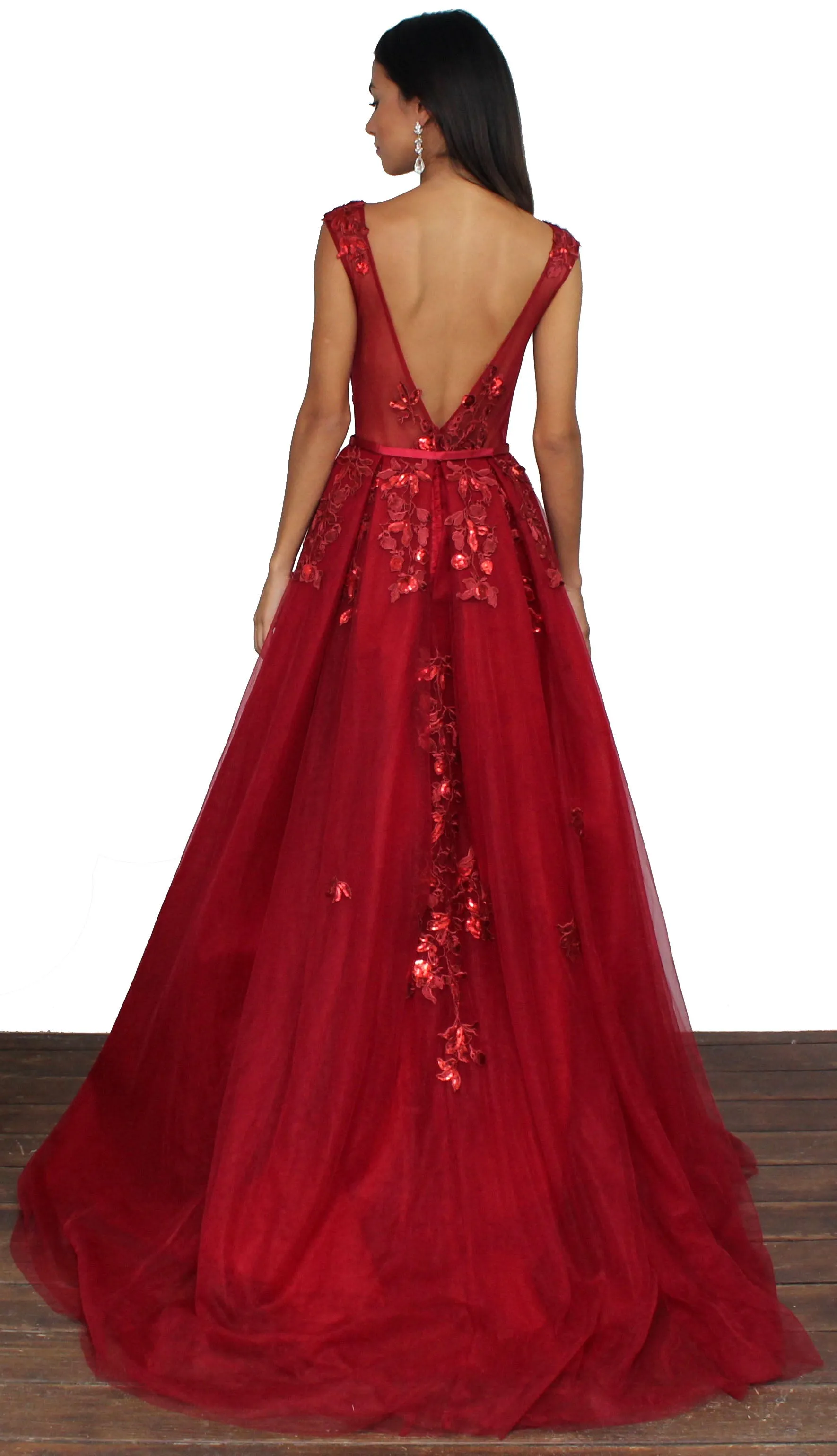 Divine Destiny Wine Formal Gown