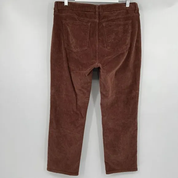 DL1961 Mara Mid Rise Ankle Straight Jeans Copper Brown Corduroy Women’s Size 32