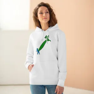Earth versus Corona virus 85% organic cotton unisex cruiser hoodie
