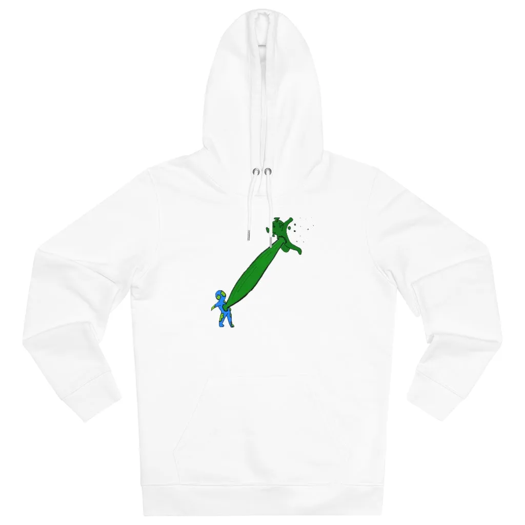 Earth versus Corona virus 85% organic cotton unisex cruiser hoodie