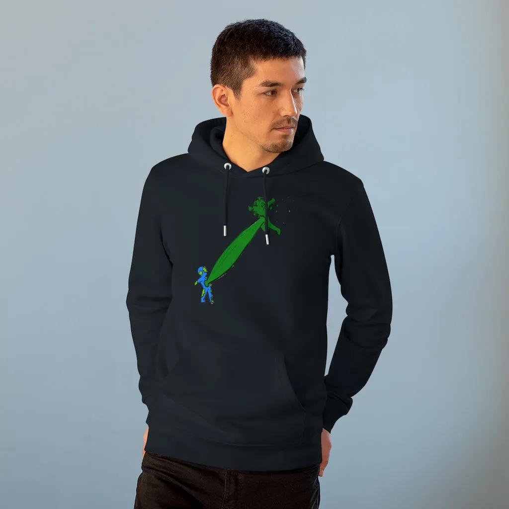Earth versus Corona virus 85% organic cotton unisex cruiser hoodie