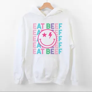 Eat Beef Line Smile Hoodie (S-3XL) Unisex - Multiple Colors!