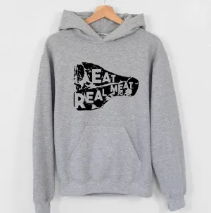 Eat Real Meat Hoodie (S-3XL) Unisex - Multiple Colors!