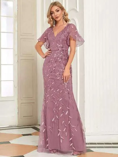 Eliza plus size event dress in dusky rose s24 Express NZ wide