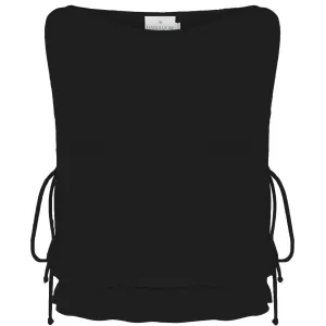 Elle Side Ties Top Black
