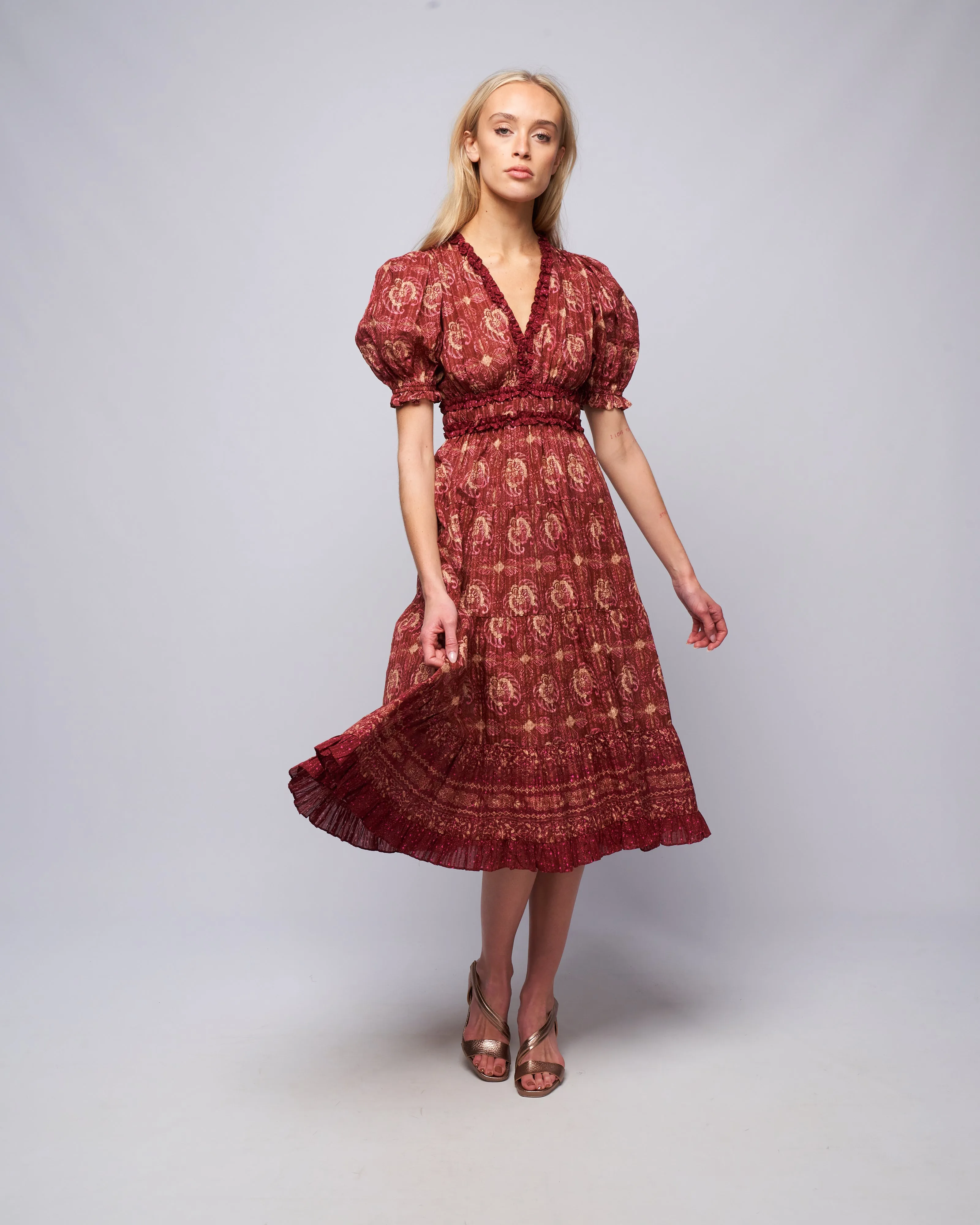 elli dress - amaranthus