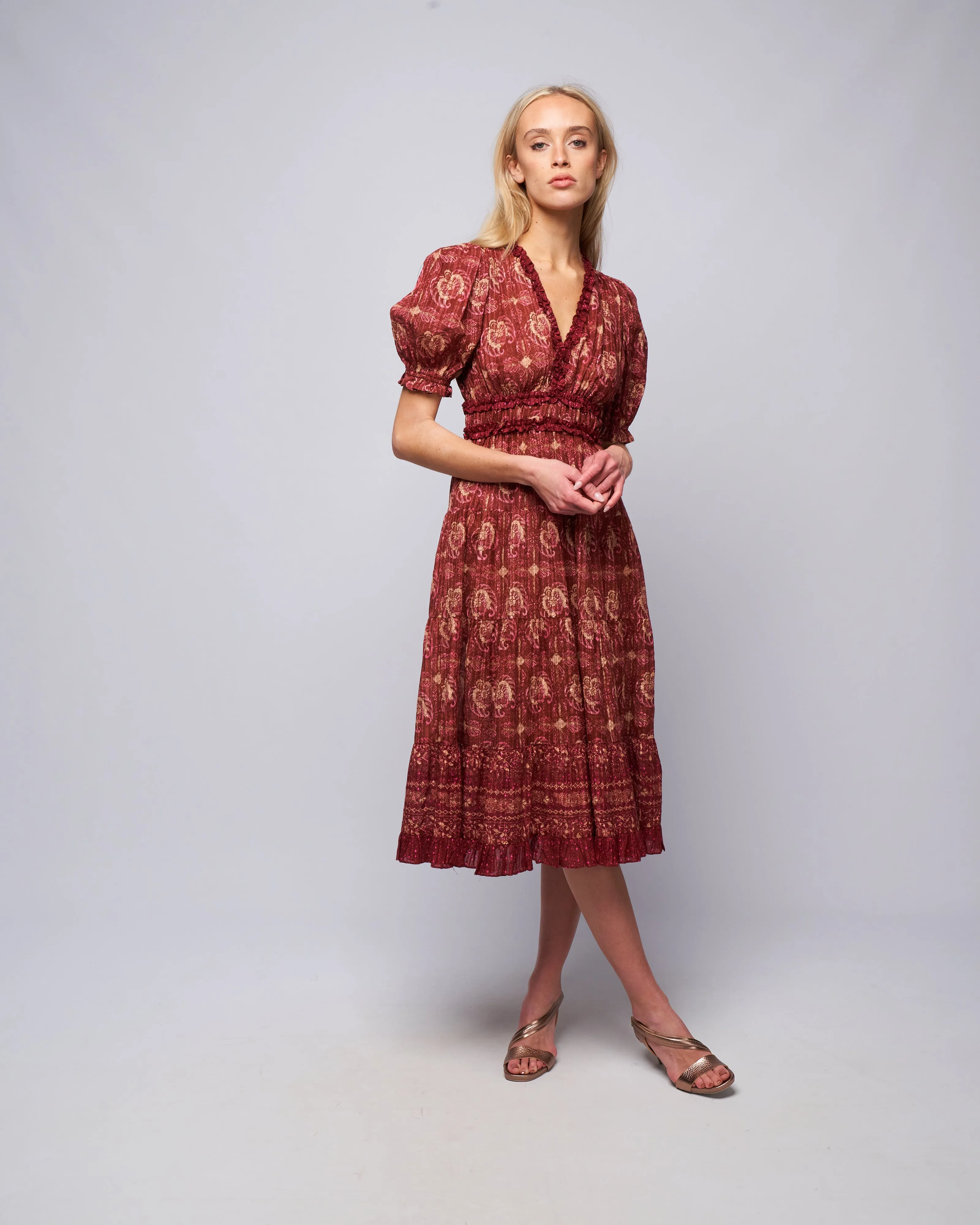 elli dress - amaranthus