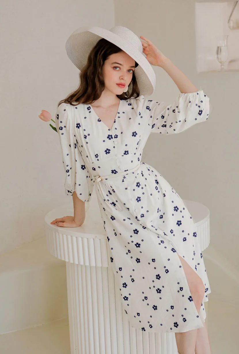 Emilee Dress- Ivory Print