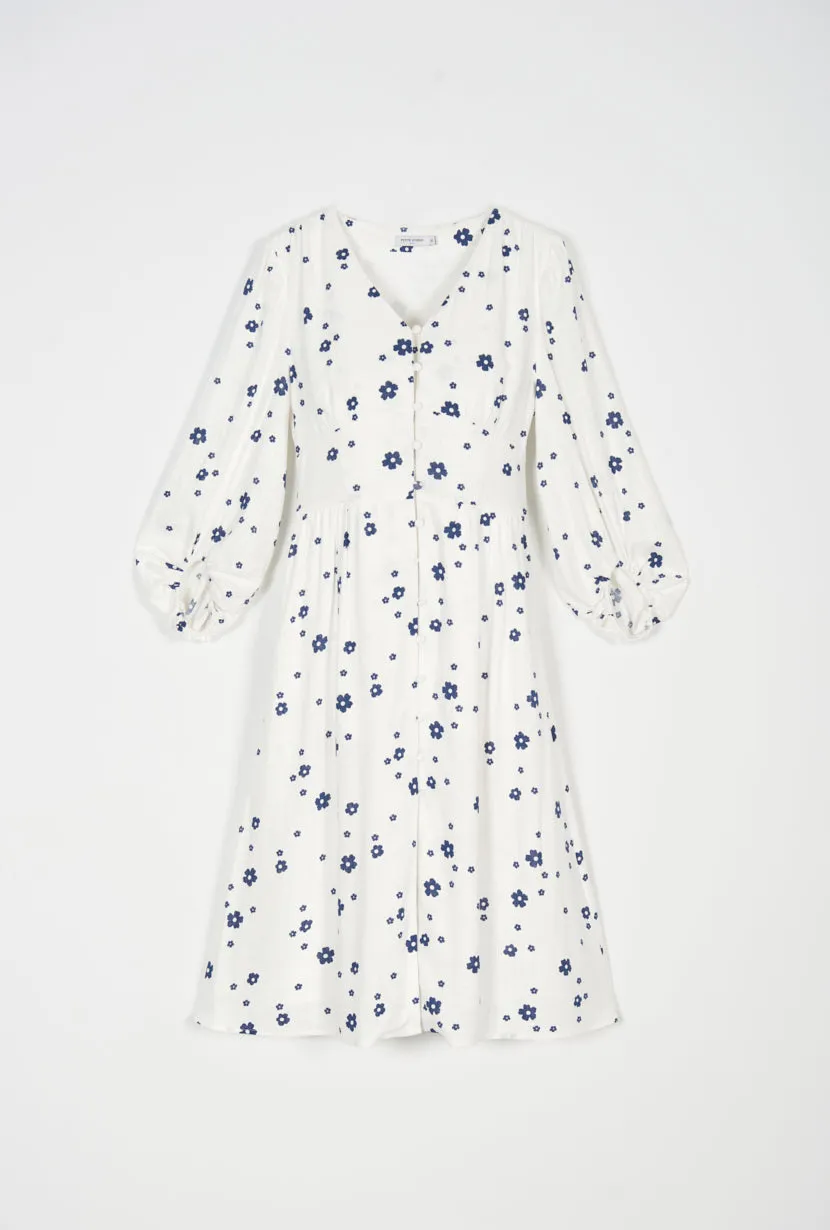 Emilee Dress- Ivory Print