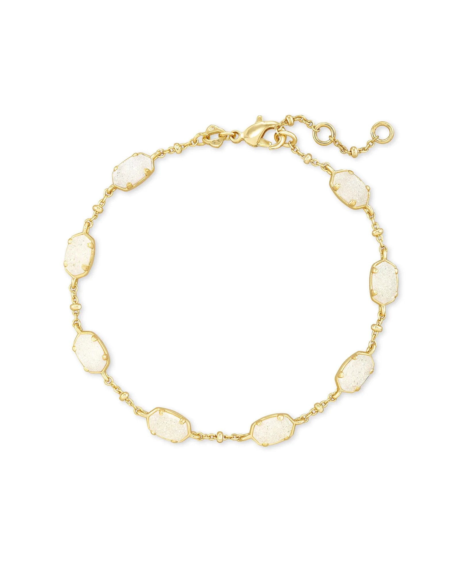 Emilie Link Bracelet in Gold Iridescent Drusy