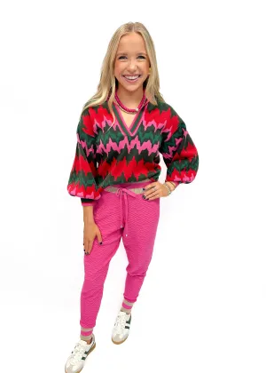 Emily McCarthy Lolli Sweater - Ruby	Ripple