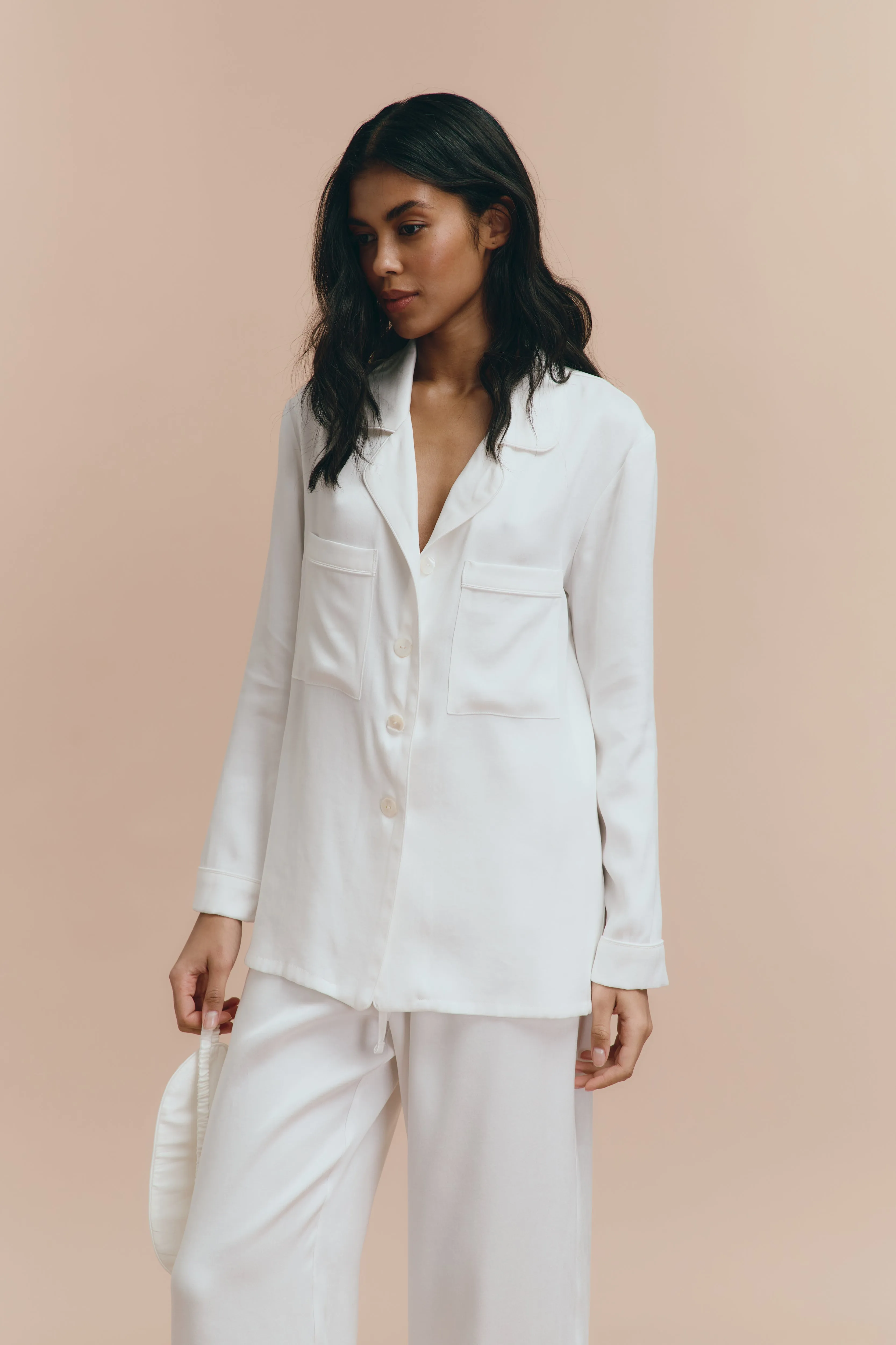 Emily pjs - Off white with pants