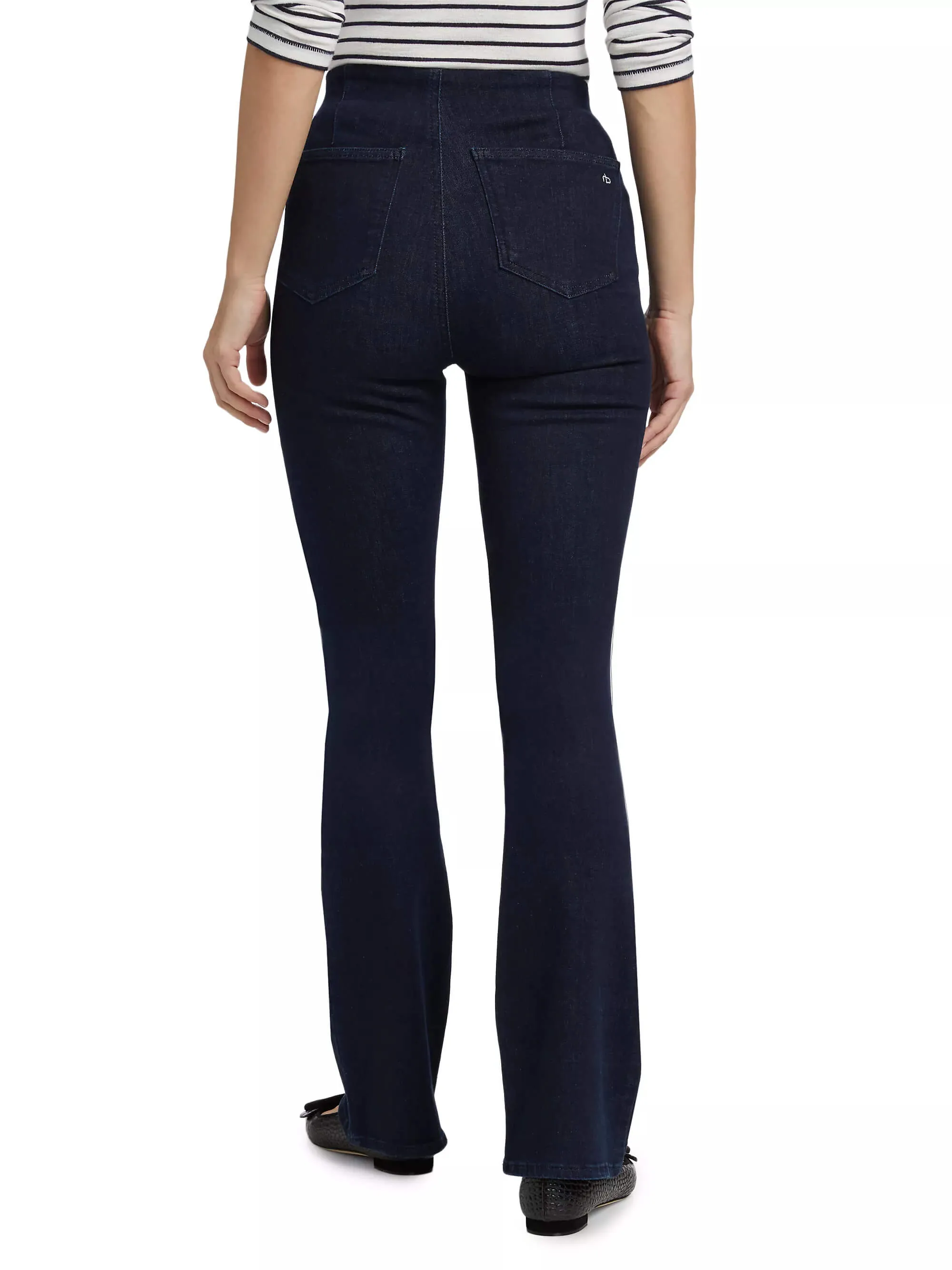 Epic High-rise Peyton Pull on Pant in Rinse wash