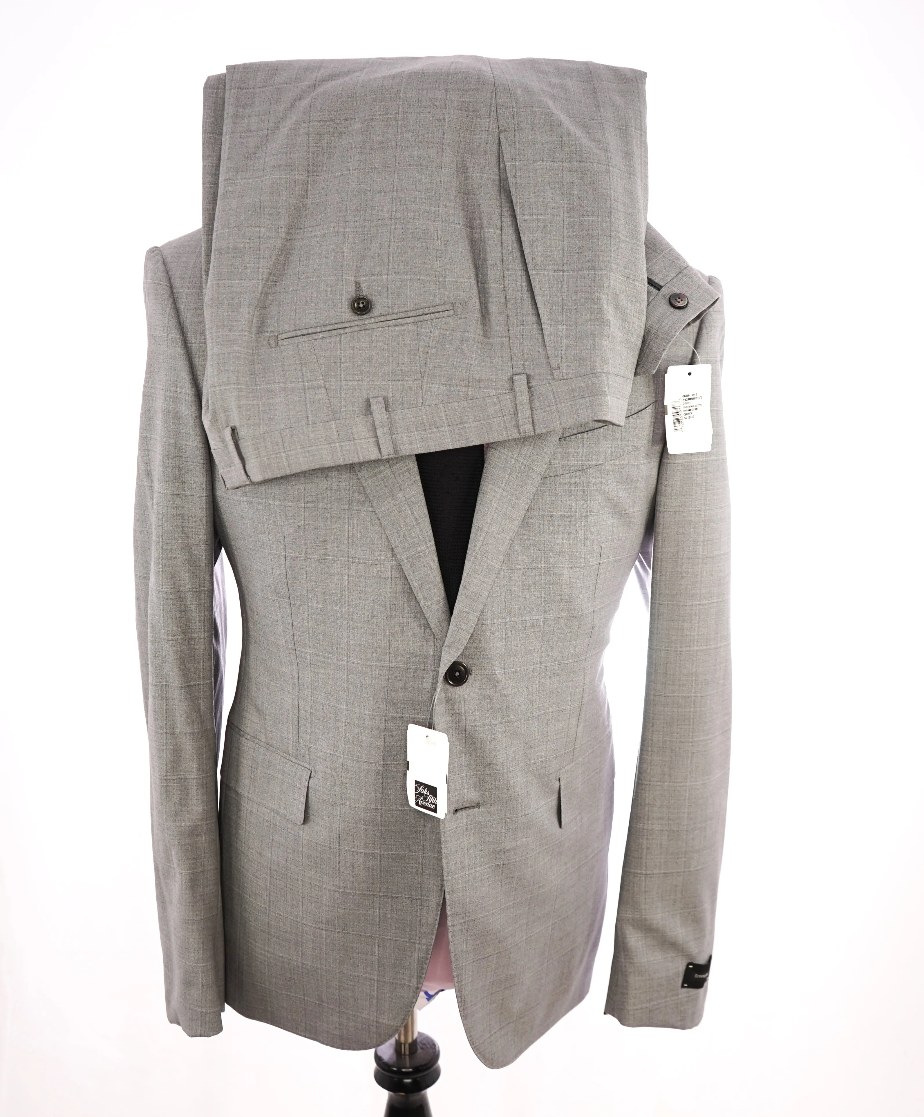 ERMENEGILDO ZEGNA -“HIGH PERFORMANCE ALL SEASON" Gray Check Suit - 42S