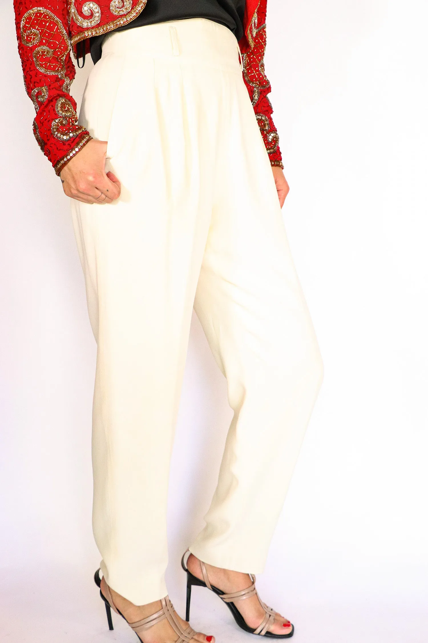 Escada - Vintage Cream Pants - 40