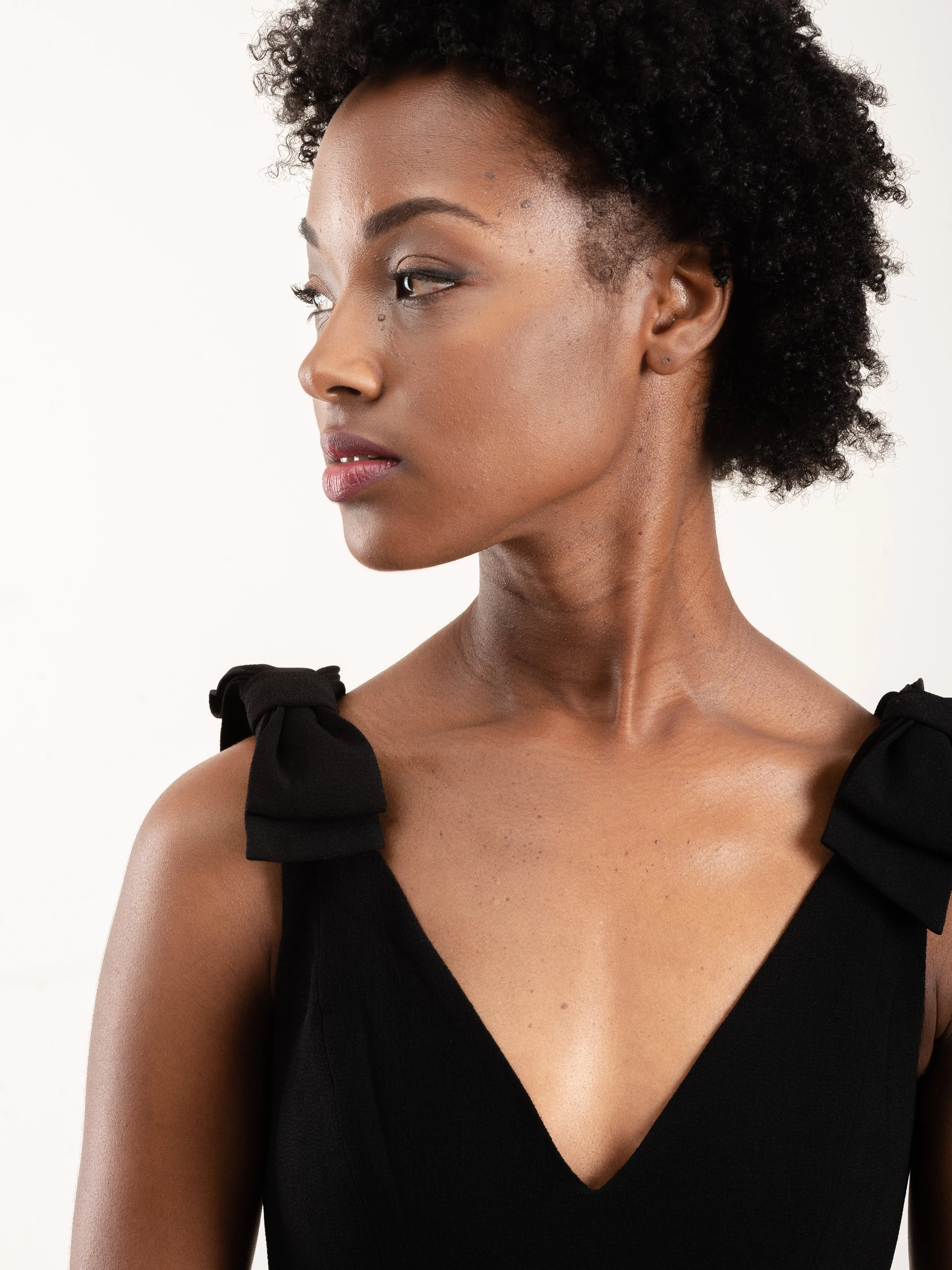 espionage bow jumpsuit - black