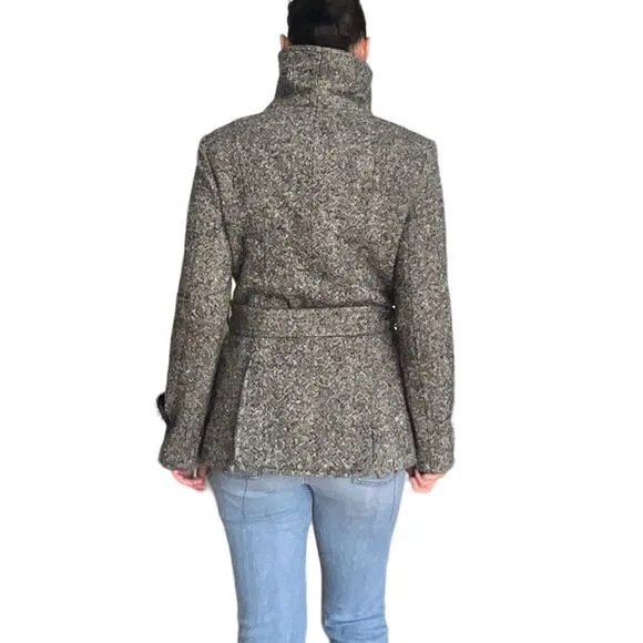 ESPRIT Outerwear Coat Wool Tweed Pattern Gary