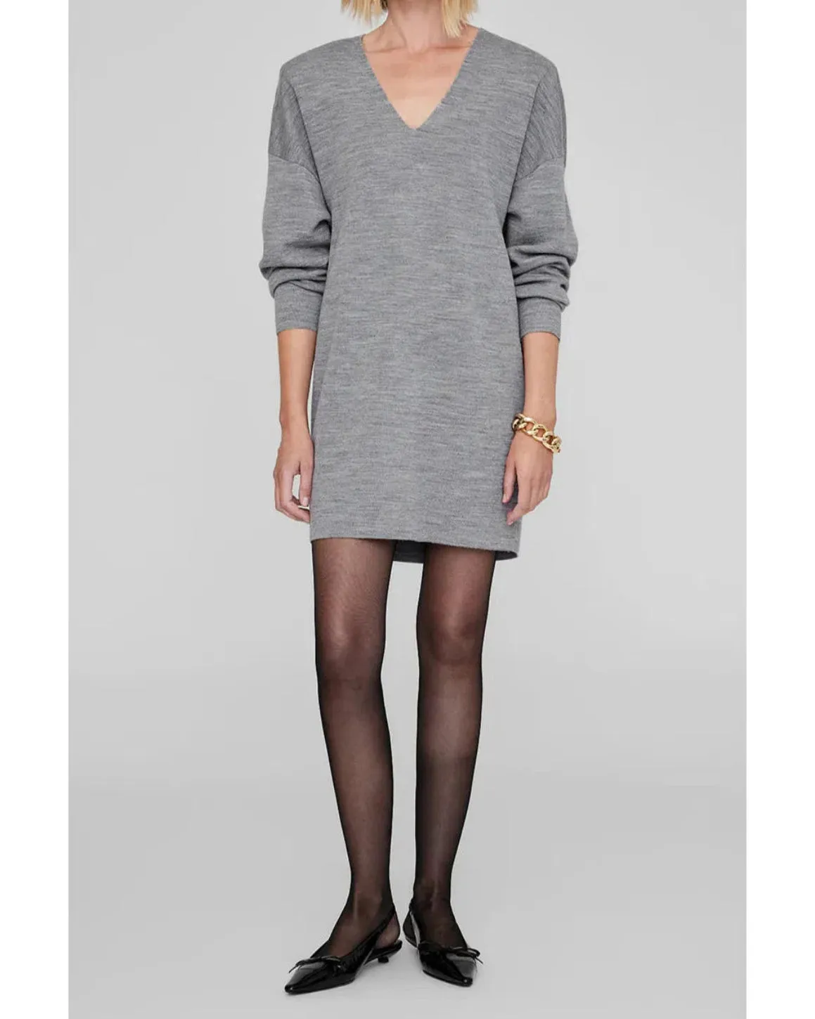 Essex Dress in Grey Melange