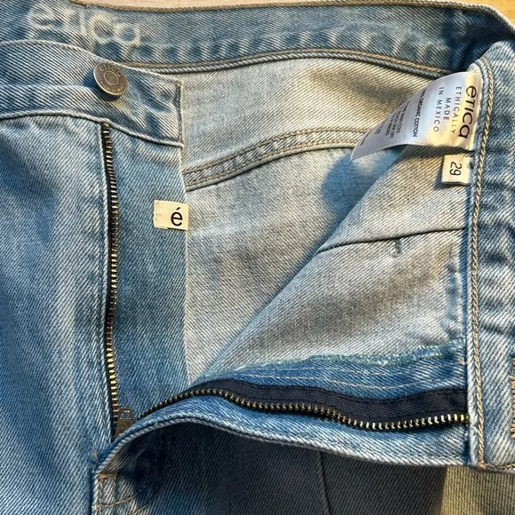 Etica Estilia Pintuck Denim Trouser