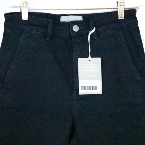 Everlane Womens Navy Blue High Waisted Slim Straight Leg Crop Pants Size 2 Denim