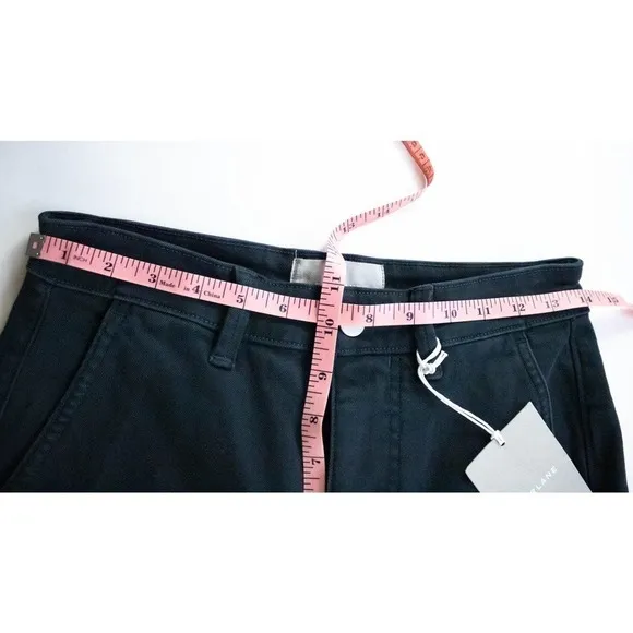 Everlane Womens Navy Blue High Waisted Slim Straight Leg Crop Pants Size 2 Denim
