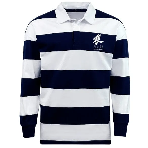 Falcon Youth Rugby Classic Long Sleeve Hooped Rugby Jersey